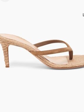 Brand New Gianvito Rossi 
Calypso 70MM Suede & Raffia Sandals